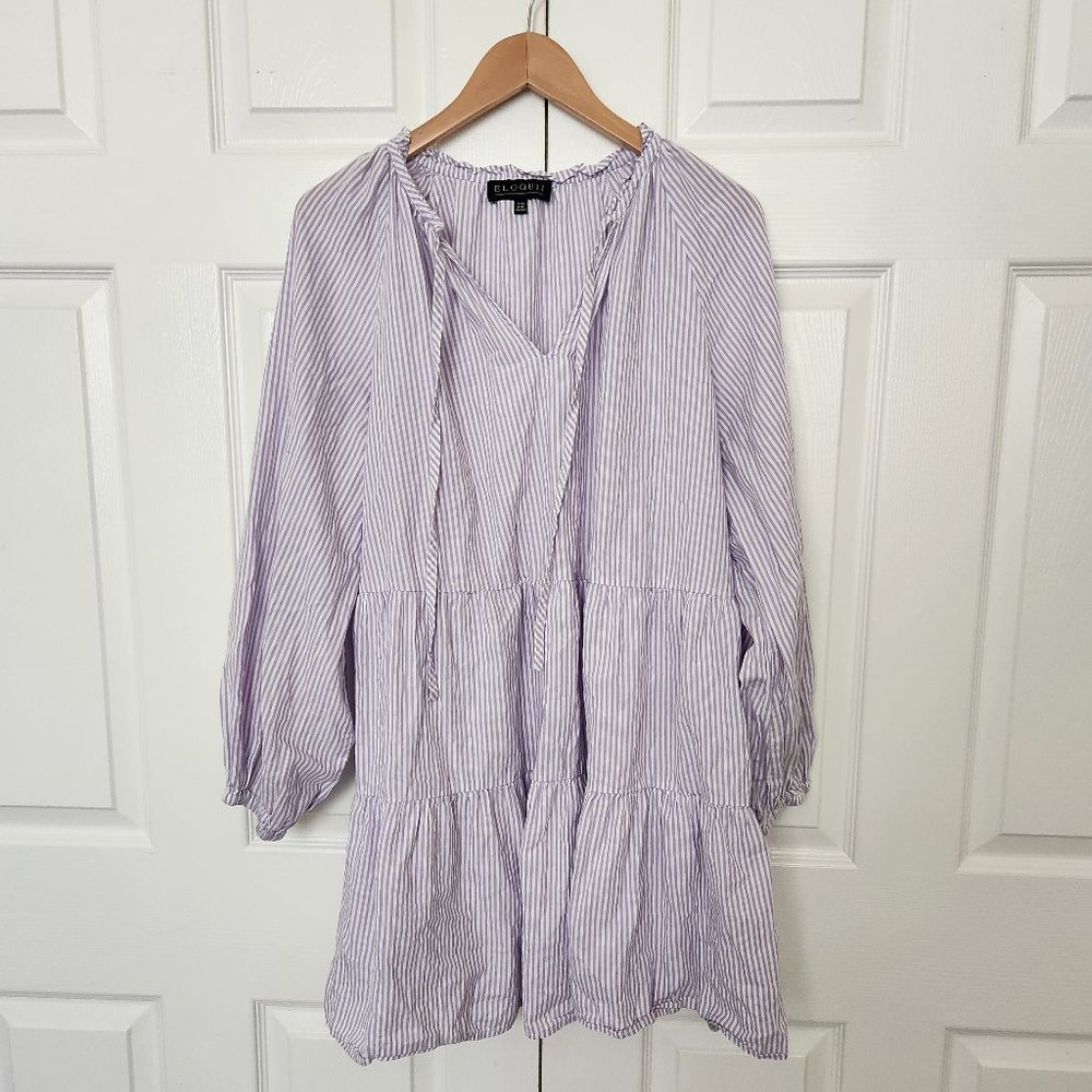 Eloquii Tiered Mini Dress